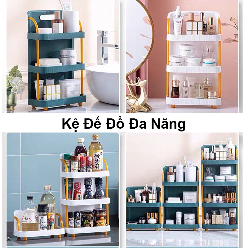 Kệ Đa Năng Đựng Mỹ Phẩm Đồ Trang Điểm, Đồ Dùng Phòng Tắm, Kệ Gia Vị Mẫu Mới Kiểu Dáng Sang Trọng