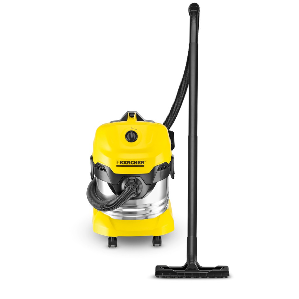 (Sản xuất Romania) Máy hút bụi khô và ướt Karcher WD 4 Premium công suất 1000w với thùng chứa thép chóng gỉ 20 lít | BigBuy360 - bigbuy360.vn