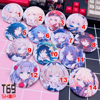 [38 mẫu] Huy hiệu game Genshin Impact (Size 5.8cm)