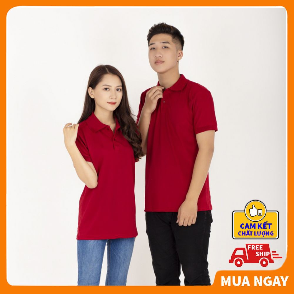 Áo polo nam nữ đẹp có cổ tay ngắn unisex vải poly cá sấu cao cấp form rộng thoáng mát giá rẻ chính hãng KING SPORT