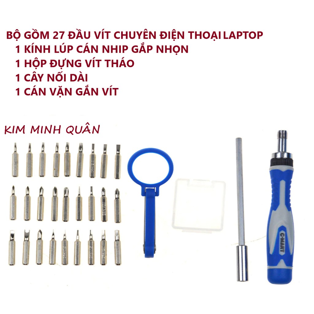 Bộ Tua Vít Điện Tử Chuyên Nghiệp 31 Chi Tiết C0051 CMART