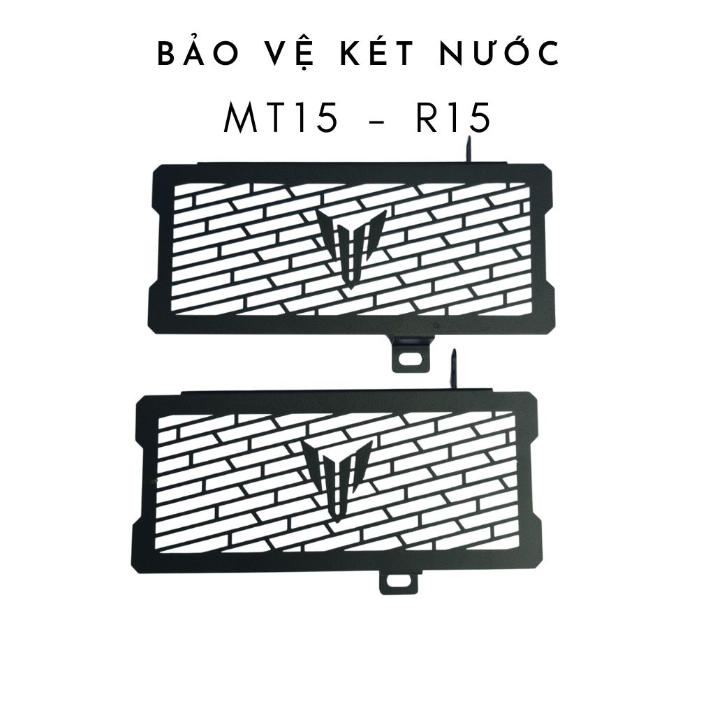 Bảo vệ két nước cho yamaha MT15, che két nước MT15, sơn tĩnh điện màu đen.
