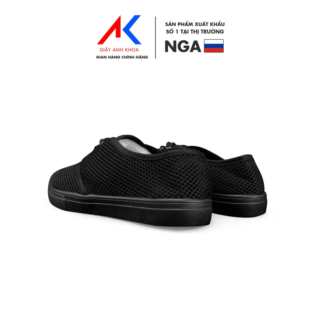 [Mã BMINC50 giảm 10% đơn 99K] Giày slip on nữ cổ thấp mềm mại chất liệu vải dệt Knit đa năng ANH KHOA 10ĐC