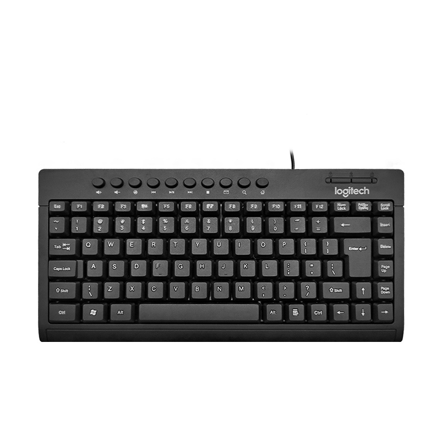 Bàn Phím Mini LOGITECH K260 - Có dây, 10 phím tắt, tổng 84 phím nổi
