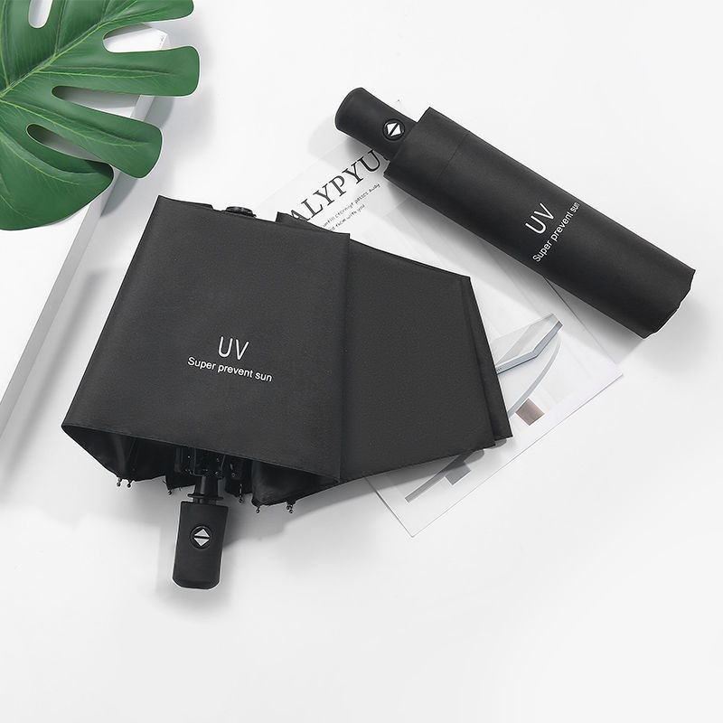 Dù Che Nắng Chống Tia UV/Gió 8 Khung Với Tay Cầm Phù Hợp Màu Sắc Sáng Tạo