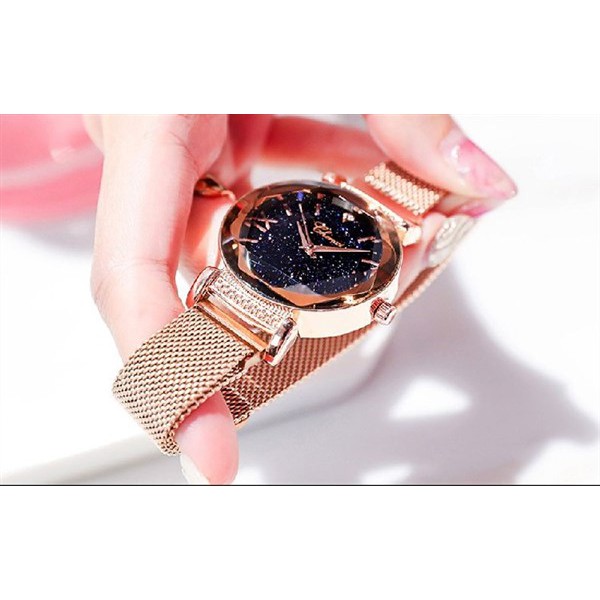 ( Tặng Lắc Tay) Đồng Hồ Nữ MASIYA Dây Lưới Nam Châm, Mặt Kim Sa, Khoá Nam Châm Thông Minh | BigBuy360 - bigbuy360.vn