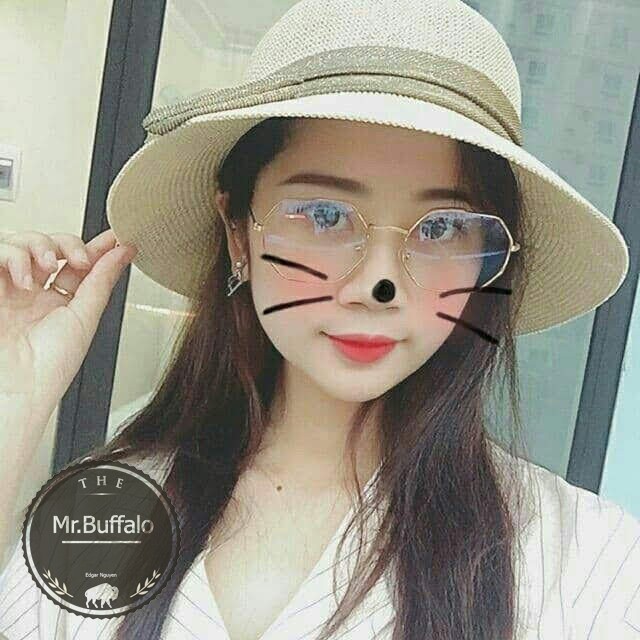 Kính Ulzzang Lục giác hot trend 2019