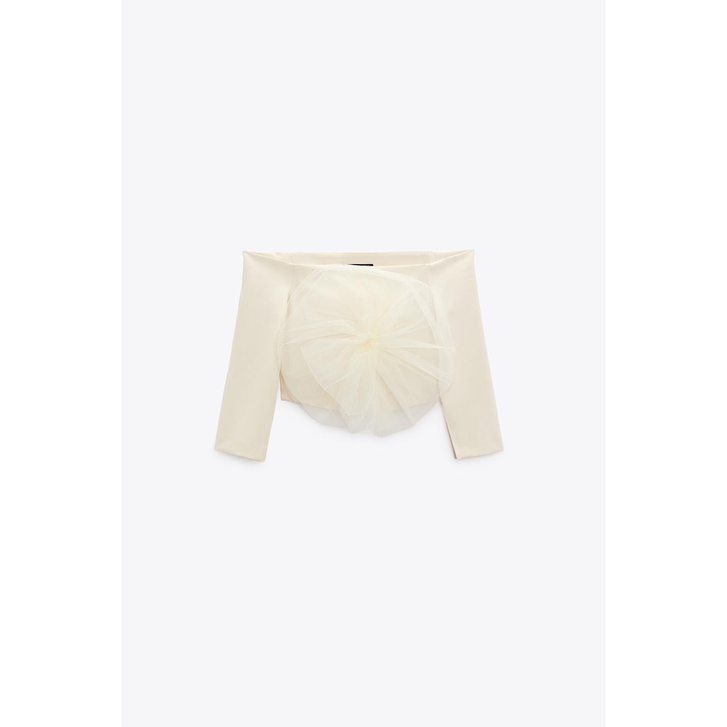 Zara Áo Dáng Ngắn In Hoa Thời Trang Mùa Thu Cho Nữ 1971194