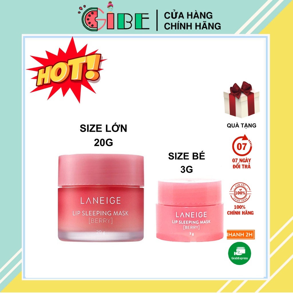 [SIÊU KHUYẾN MÃI] Mặt nạ môi LANEIGE Lip Sleeping Mask - Berry [GIẢM TẬN 50%]