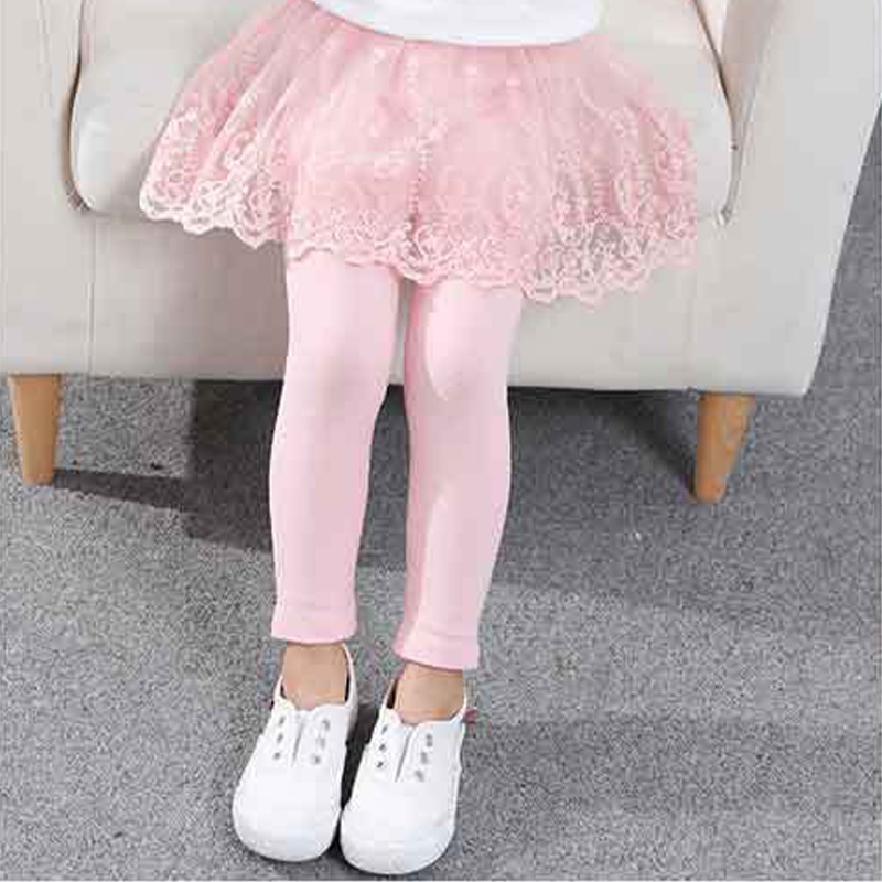 Quần legging thể thao cotton màu kẹo phong cách ngọt ngào cho trẻ em