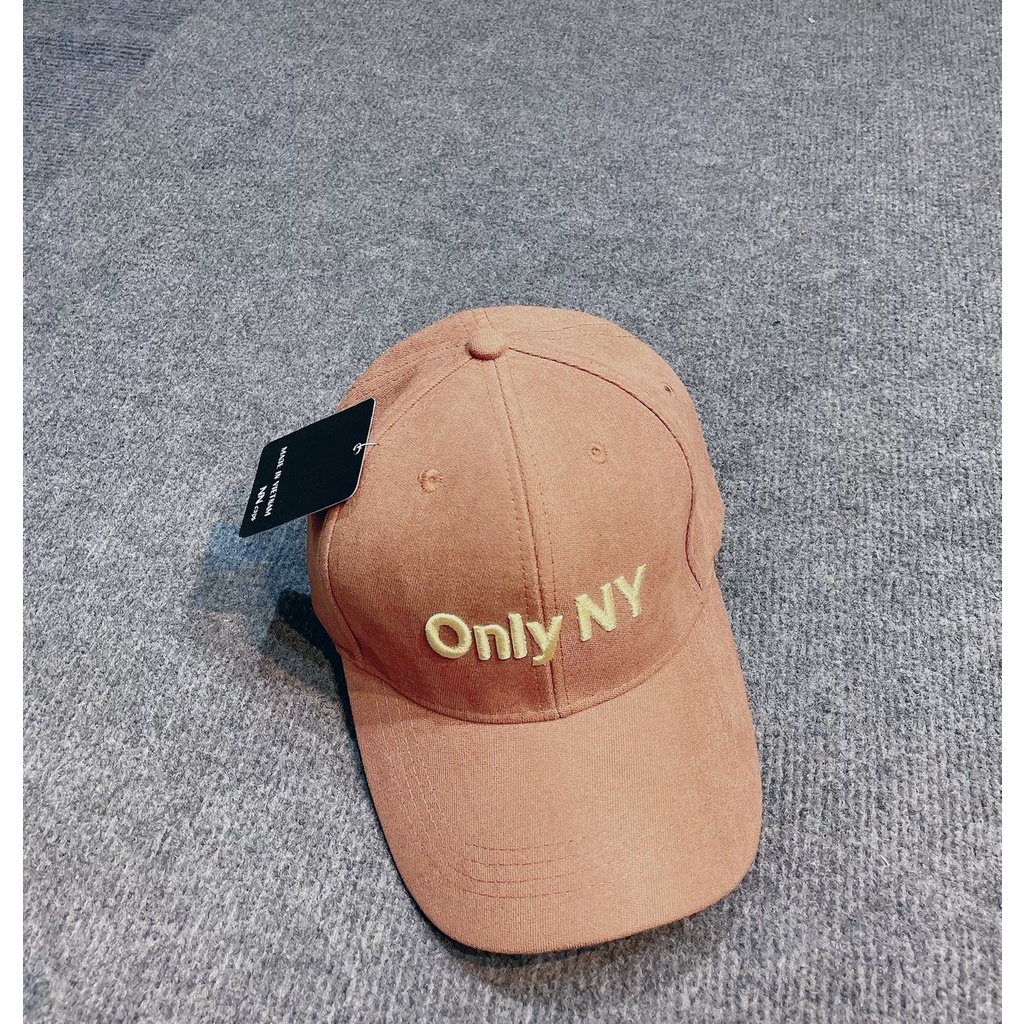 Nón kết Nhung cao cấp thêu chữ OnlyNY 400 phong cách Ulzzang form unisex nam nữ