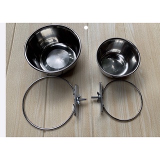 Bát gắn chuồng inox