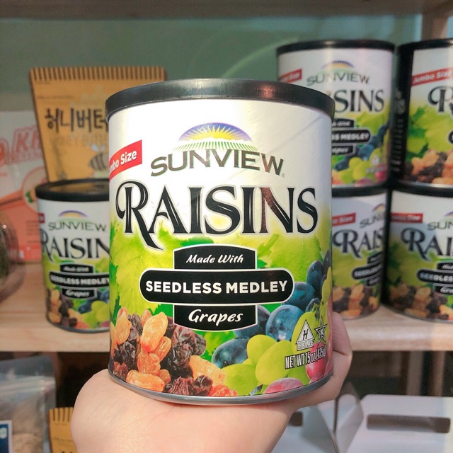 Nho khô 3 màu Sunview Raisins nhập khẩu Mỹ 425g