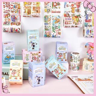 🌈Hộp Băng Keo Dán Sổ Tay DIY Phiên Bản Hàn Quốc Vui Nhộn Dễ Phối Đồ Với 2 Nhân Vật Tươi Mới