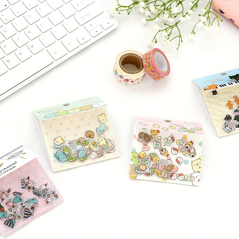 🍉80 Sticker Trang Trí Sổ Tay/ Planner/ Điện Thoại/ Nhật Ký Hoạt Hình Đáng Yêu - Hình Dán Trang Trí DUASHOP.