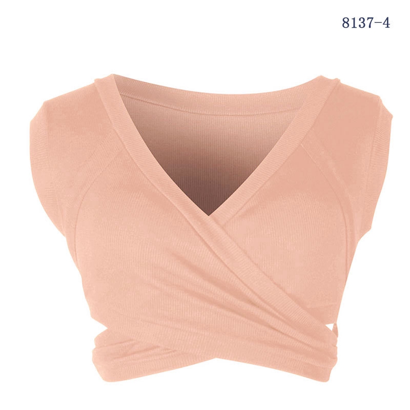 Ready Stock WEANIA Sexy Crop Top Sleveless Bandage Tank Women Plain Sportwear Tops