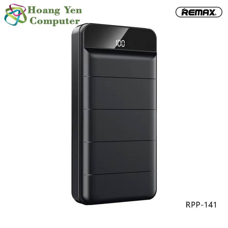 Sạc Dự Phòng Remax RPP-141 30000mAh Lõi Polymer 3 Cổng Sạc Vào, 2 Cổng Sạc Ra - Hoàng Yến Computer