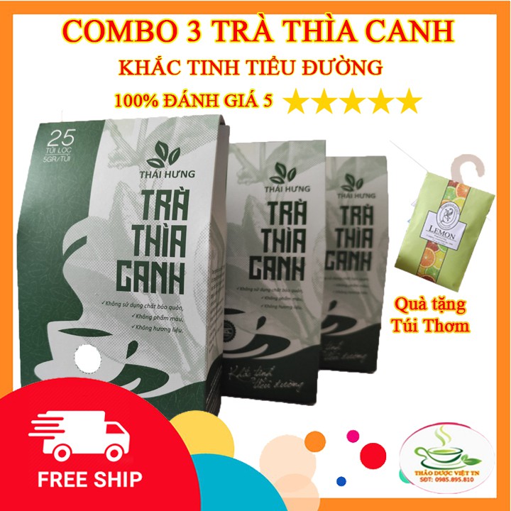 Com bo 5 trà dây thìa canh thái hưng khắc tinh tiểu đường,hạ đường huyết,ổn định đường huyết, phòng tiểu đường