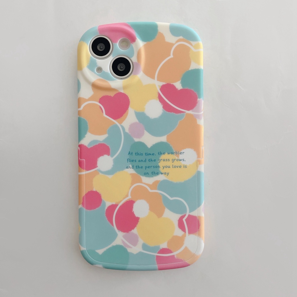 Ốp Điện Thoại Mềm Họa Tiết Gấu Hoạt Hình Dễ Thương Cho Iphone 12 pro max 11 pro max xs max xr x 7 8 plus