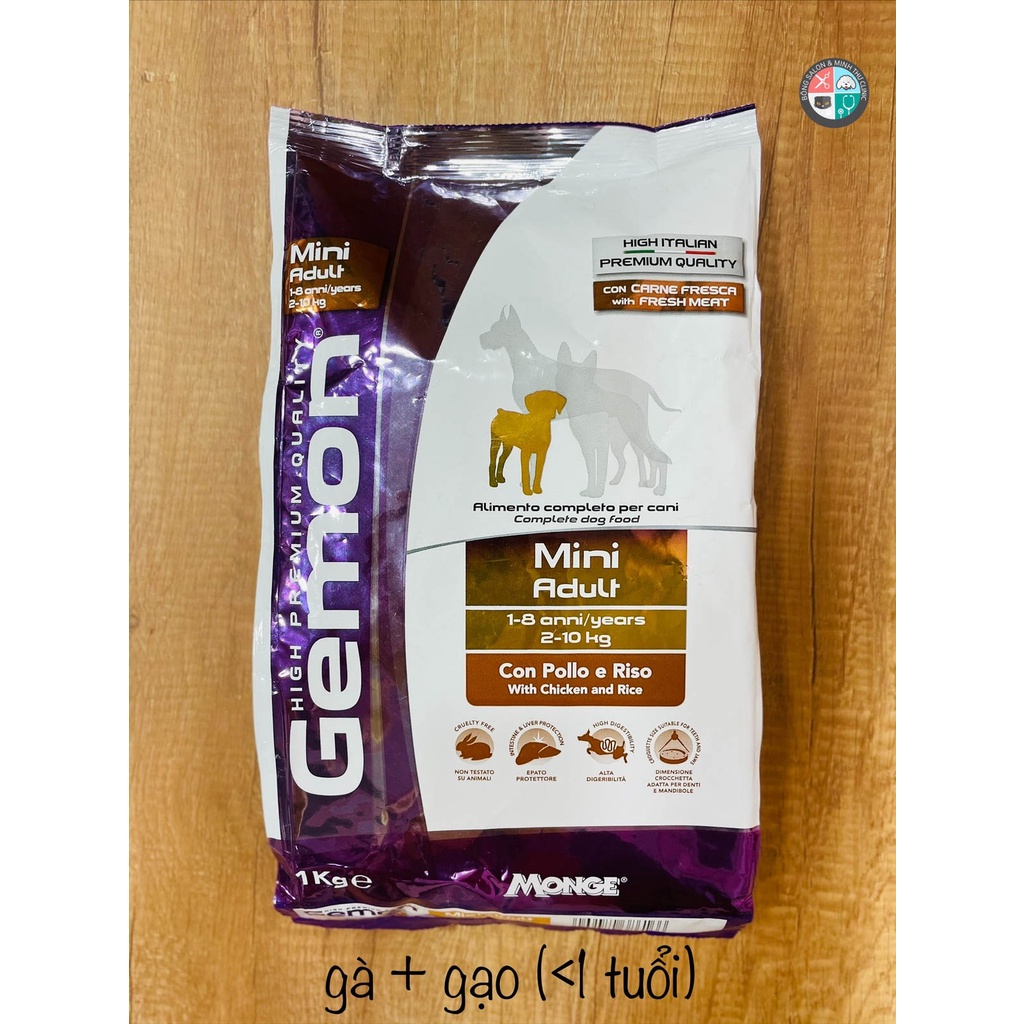 Thức Ăn Cho Chó Gemon Vị Cá Hồi & Gạo (1Kg)