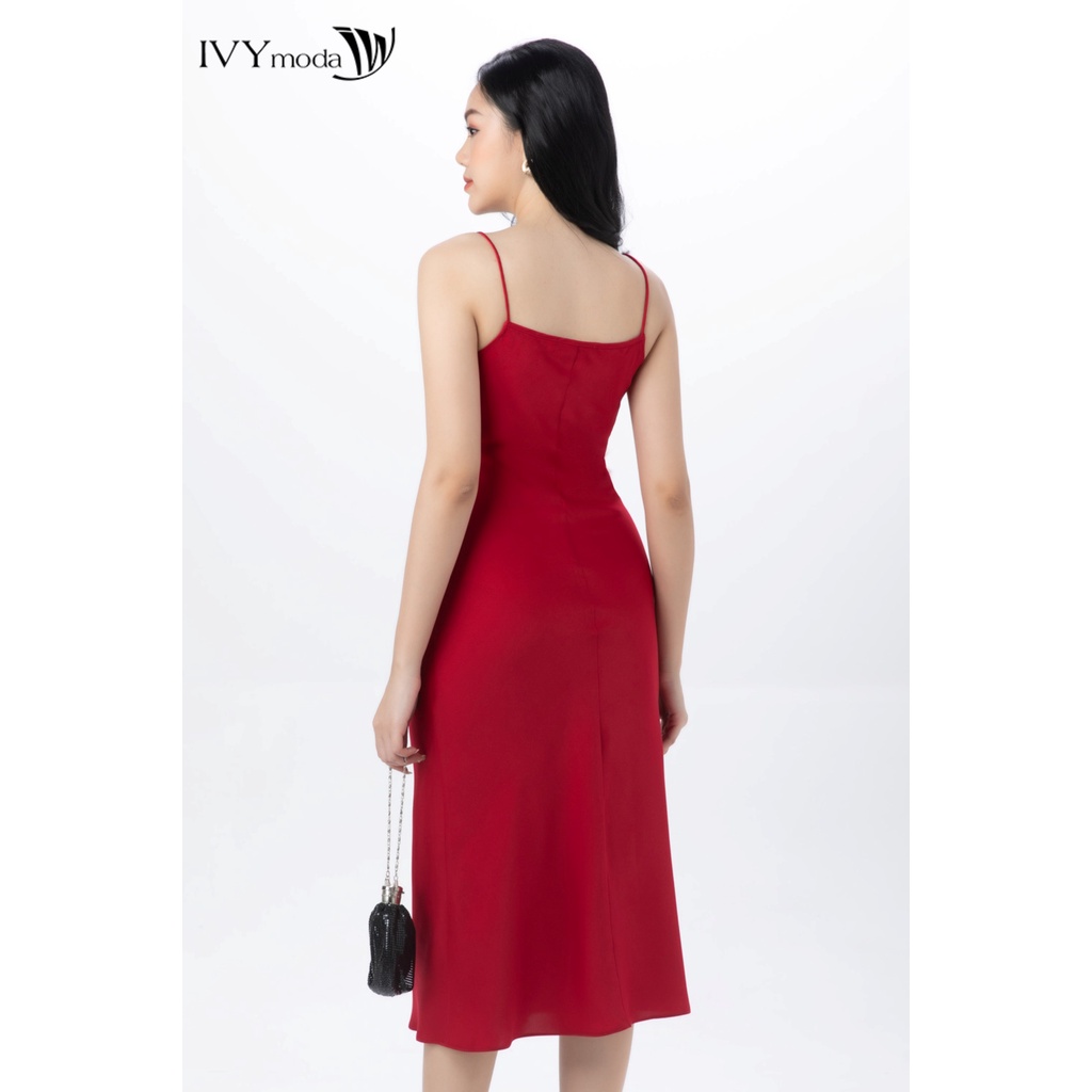 Đầm lụa 2 dây IVY moda MS 40T0186