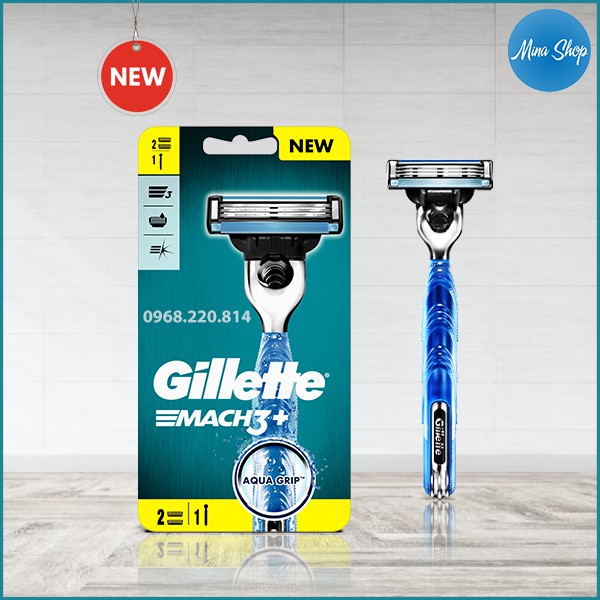 Dao cạo râu 3 lưỡi Gillette Mach3+