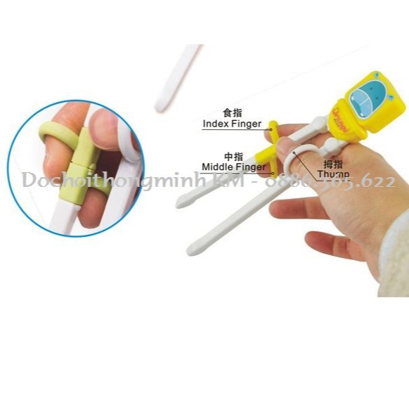 Đũa tập gắp CÓ VÒNG XỎ NGÓN cho bé từ 2 tuổi