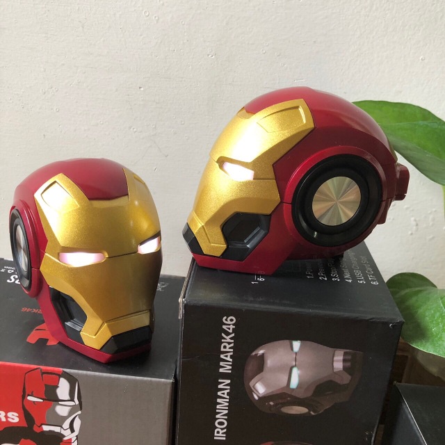 Loa Bluetooth Mini Hình Iron Man Siêu Độc - Vừa Làm Loa Vừa Decor Mô Hình Cực Đẹp