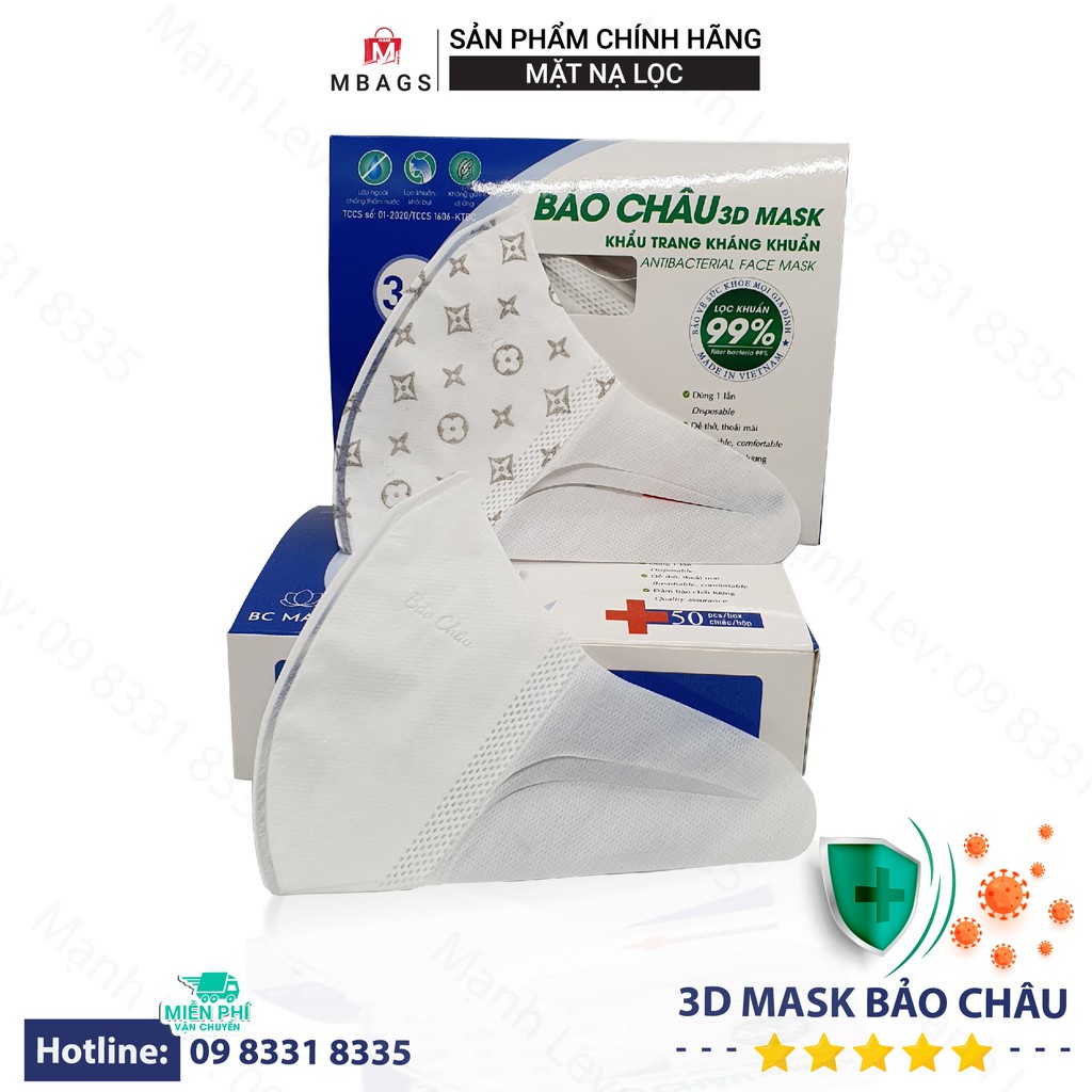 [Sẵn Nhiều Loại] Khẩu Trang 3D Mask Công Nghệ Dập Nhật Bản ( Hộp 50 cái )