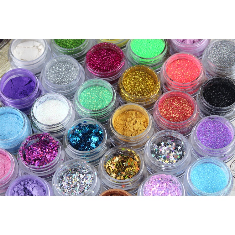 Trang Điểm Sân Khấu Hộp Đêm Bột Phấn Mắt Đơn Sắc Meixier Phấn Cao Ngôi Sao Năm Cánh Làm Móng Sequins | BigBuy360 - bigbuy360.vn