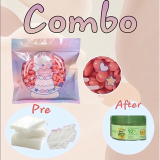 Combo đầy đủ các bước wax lông tại nhà - sáp wax hard wax beans