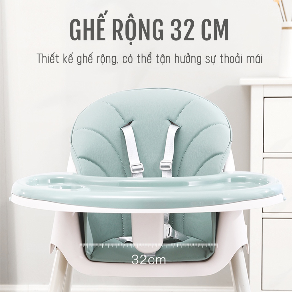 Ghế Ăn Dặm BellyBaby BB105 Có Bánh Xe Siêu Tiện Lợi - Nhập Khẩu Chính Hãng Dành Cho Bé - BellyBaby