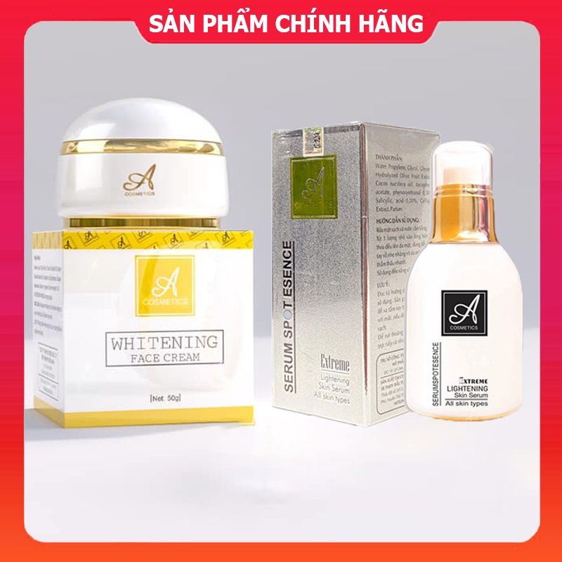 Combo Kem Face Pháp Và Serum Huyết Thanh Mẫu Mới 2022 Chính Hãng Cty Phương Anh