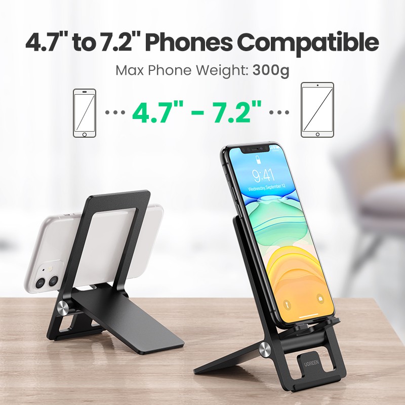 Giá đỡ điện thoại Ugreen có thể điều chỉnh thích hợp cho iphone 11 pro max xs xr 8 7