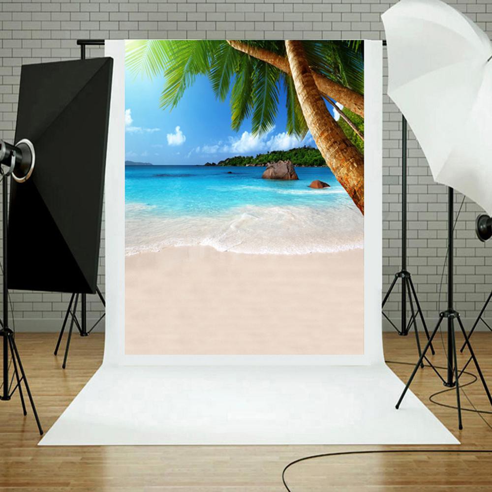 Phông nền chụp ảnh quay phim cảnh bãi biển mùa hè đẹp như mơ 3D