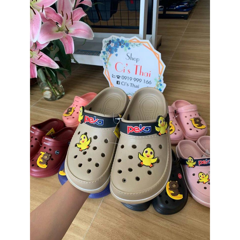 Dép crocss, hình con vịt - nhập khẩu Thái Lan - Peka Vịt