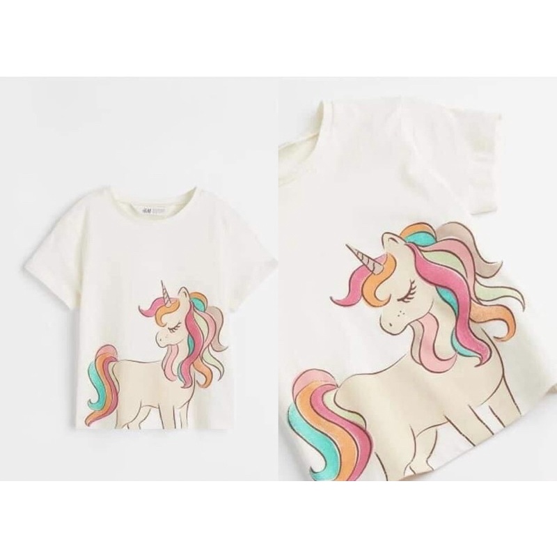 Áo phong hình Pony bé gái Hm