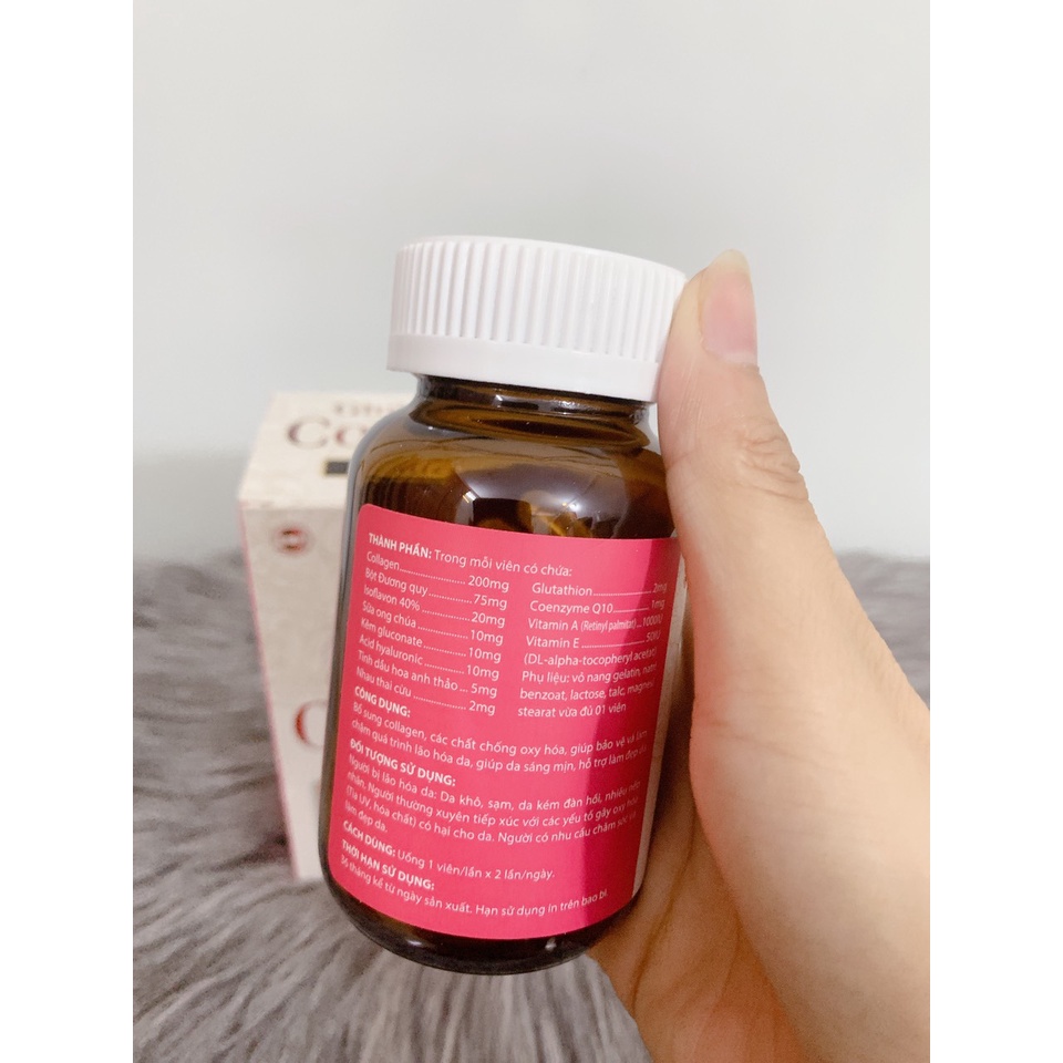 Viên uống Glutathion COLLAGEN hộp 50 viên giúp đẹp da,chống lão hóa