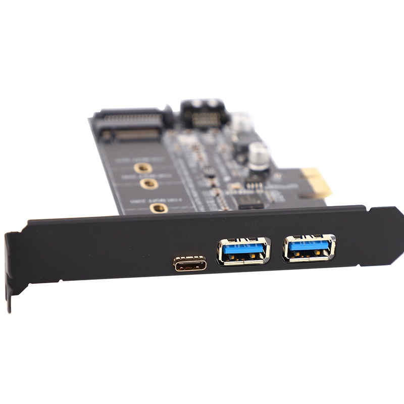 Card Mở Rộng Chuyển Đổi Usb 3.0 &amp; Type-C M.2 PCIe M2 SSD SATA B Cho 2280 2260 2242 2230 NGFF