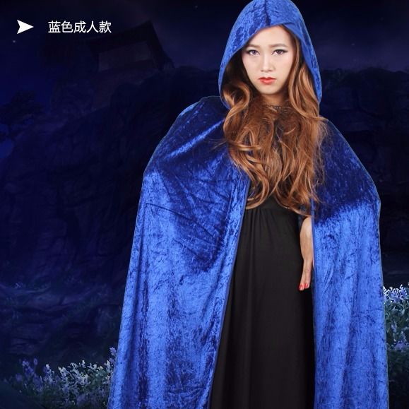 Áo Choàng Đen Hóa Trang Phù Thủy Ma Cà Rồng Cho Bé