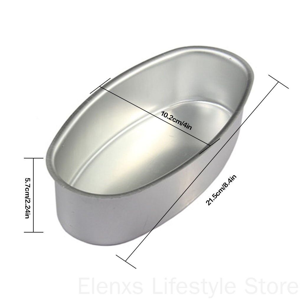 Khuôn Làm Bánh Hình Oval 8 Inch Bằng Hợp Kim Nhôm