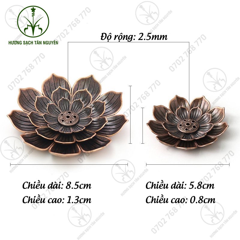 Đế cắm nhang Tân Nguyên, đế cắm nhang trầm, đế cắm hương vòng bằng hợp kim loại 2 tầng và loại 3 tầng