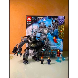 Lego 76190 - bela 60089  xếp hình iron man iron monger 497 mảnh - ảnh sản phẩm 1