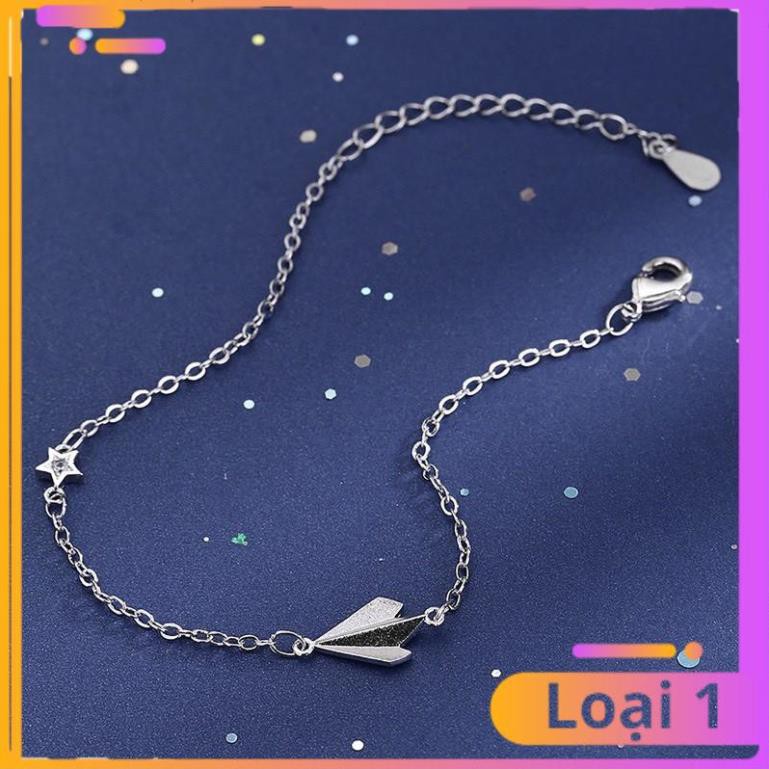 [Khuyến Mãi Sốc] Lắc tay bạc nữ hình ngôi sao máy bay dễ thương | BigBuy360 - bigbuy360.vn