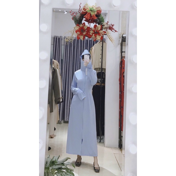 Áo chống nắng toàn thân 2 lớp, áo chống nắng nữ thân dài 2 lớp  vải thông hơi cao cấp STOREPHUONGLOAN
