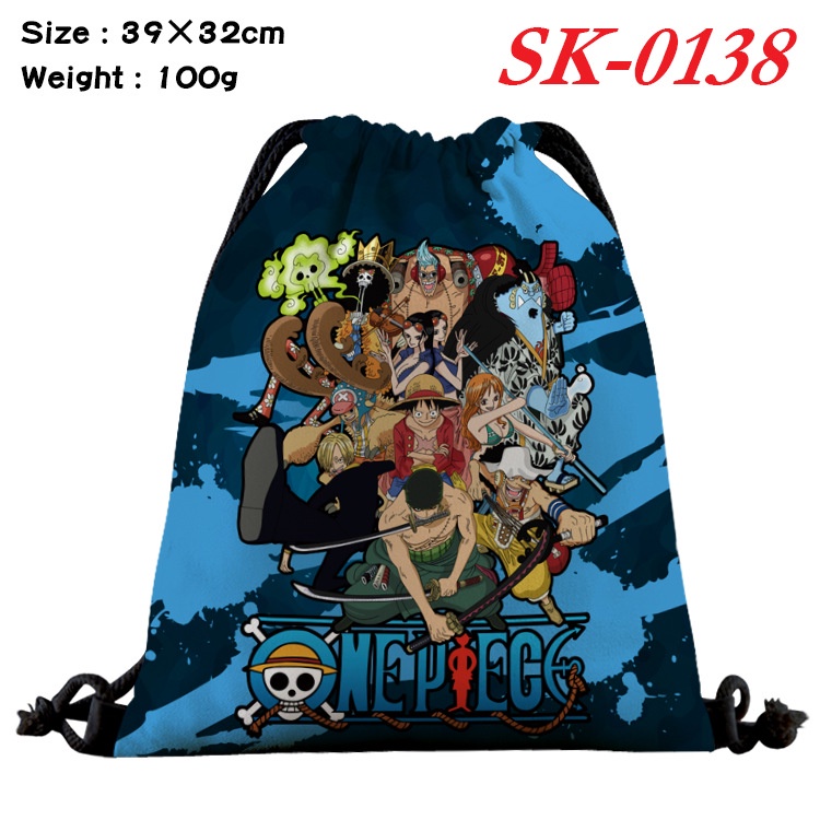 Ba Lô Dây Rút Hoạt Hình One Piece Nhiều Màu Sắc
