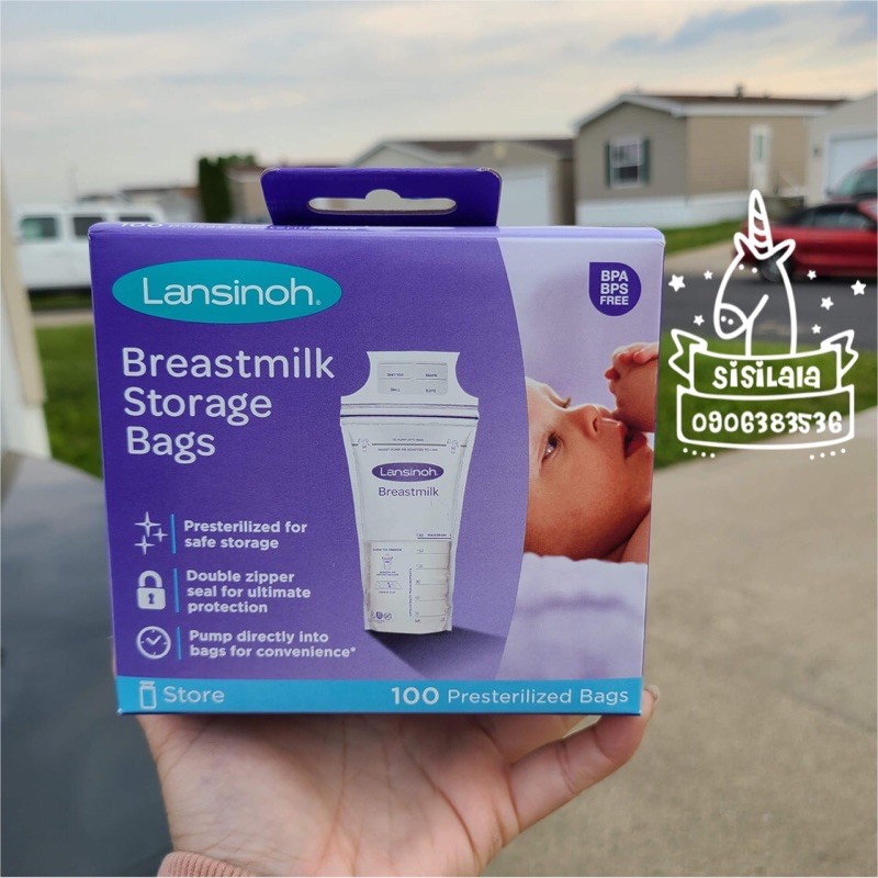 Túi trữ sữa Lansinoh