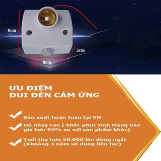 Đui đèn cảm ứng chuyển động