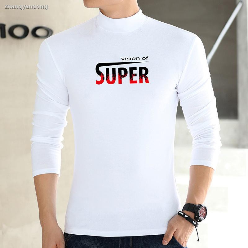 Áo thun tay dài cổ lọ thời trang trẻ trung cho nam | BigBuy360 - bigbuy360.vn