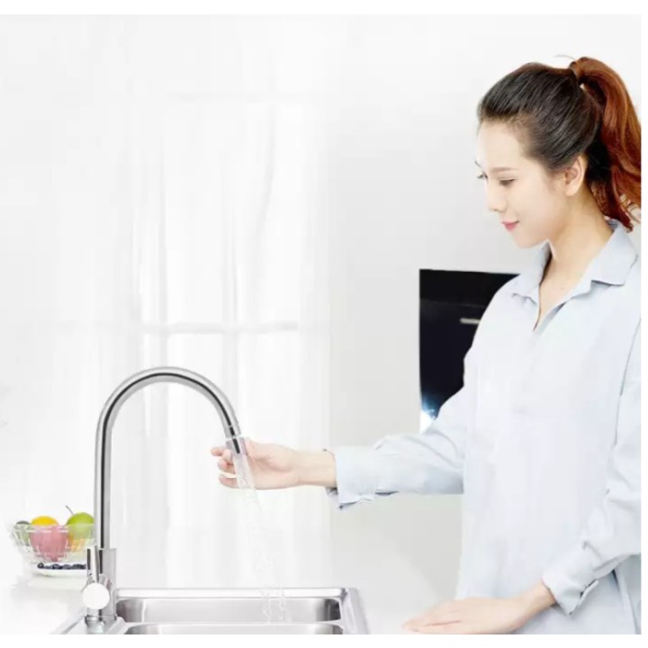 Đầu tăng áp suất nước xoay tiện ích 360 độ ( bằng đồng mạ crom)